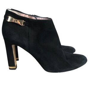 Kate Spade New York Aldaz Black Suede Ankle Booties Size 7.5 Designer